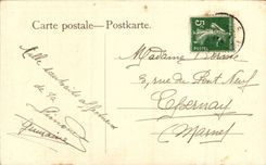 Arts - Tableau - Little watercolor with country church - CPA 