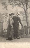 Fantaisie - Couple in love - CPA 