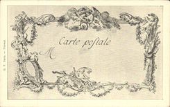 Tableaux - Arts - Watteau Les chefs d'oeuvre de l'art au 18eme - musique - instrument - CPA 