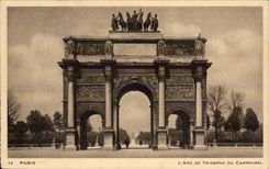 Paris - 1 - L'Arc du Triomphe du Carrousel - CPA 