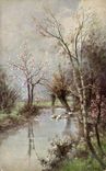 Arts - Tableau - Calming Winter Scene - CPA 