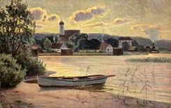 CPA Fantaisie Paysage 