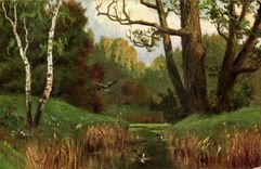 CPA Fantaisie Paysage 