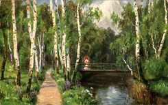 CPA Fantaisie Paysage 