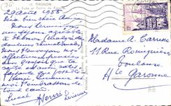 CPSM Thonon roads and the point of Feast