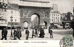 Paris - 10 - the Gate Saint Martin - Collection Small Newspaper - CPA