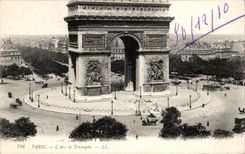 Paris - 8 - L' Arc de Triomphe - 1910 - CPA 
