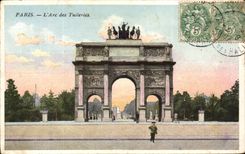 Paris - 1 - L'Arc des Tuileries - CPA 