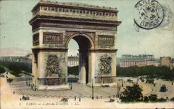Paris - 8 - the Arc of Triumph CPA