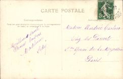 Fantasy - Child - Darling little girl with tennis shoe off flowers - lily of the valley - lily off the valley - CPA