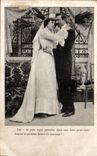 Fantaisie - Couple - Mariage - Wedding - Couple - Bride - CPA 