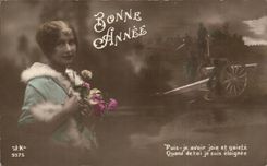 Fantasy - Woman - Patriotic - Militaria - Happy New Year - CPA