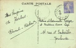 Tarbes - the street of the Foch Marshal - Law courts - CPA