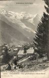 Chamonix - Vue Generale et le Mont Blanc - CPA 