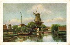 Arts - Tableaux - Moulin - Windmill CPA 