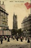 Paris - 4 - Tour St Jacques CPA ( carte toilee ) 