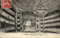 Paris - 9 - Interieur de l'Opera CPA 