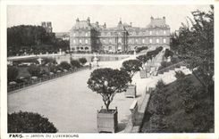 Paris - 6 - Garden of Luxembourg CPA