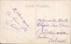 Fantasy - Happy Year - Curly Haired Girl with beaded headband - lily of the valley - lily off the valley - CPA