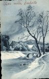 Arts - Tableau - Chilly Winter Scene - CPA 
