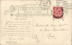 Wunsche - ich wusste nicht dass ich Sie so mochte bis Sie weggingen - Winterszene - CPA