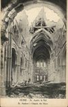 Reims - St Andre - the Nave - in Ruins - CPA