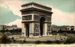 Paris - 8 - Etoile - Arc de Triomphe the CPA