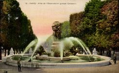 Paris - 6 - Garden of Luxembourg - Fountain of Carpeaux - Allee of Observatory CPA