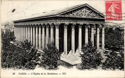 Paris - 8 - the Church of the Madeleine - CPA