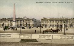 Paris - 8 - Place of the Harmony - Ministry for the Navy - horse - horse - CPA