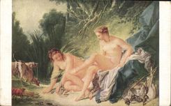 Arts - Tableaux - Boucher - Musee du Louvre - Paris - Premier Peintre du Roi - CPA 