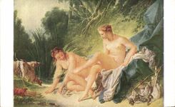 Arts - Tableaux - Boucher - Louvre - Paris - chien - CPA 