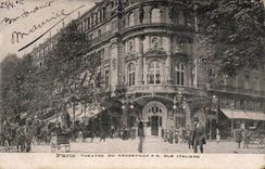 Paris - 2 - Theatre du Vaudeville - Boulevard des Italiens - CPA 