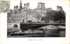 Paris - 4 - Hotel de Ville - CPA 