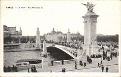 Paris - 7 - the Bridge Alexandre III - CPA