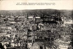 Paris - 4 - Panorama pris vers Notre Dame de la Cite - CPA 