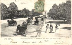 Paris - 16 - Bois de Boulogne - Perspective de l'Avenue - CPA 