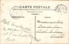 Fantasy - Man - Handsome man with bouquet CPA