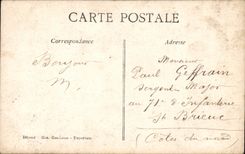 Fantaisie - Couple - Surprised with flowers CPA 