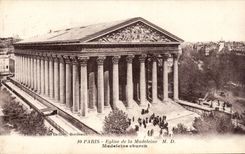 Paris - 8 - Church of Madeleine CPA