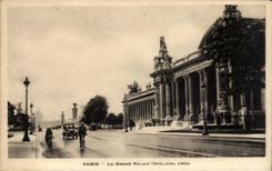 Paris - 8 - the Grand Palais - bicycle CPA
