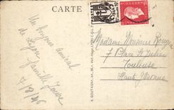 Lyon-- Wilson-Brucke - gesehene Oberseite des Rathauses CPA