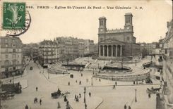Paris - 10 - Church Saint Vincent of Paul CPA