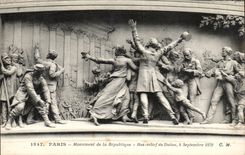 Paris - 10 - Monument of the Republic - Low Relief of Dalou - - CPA