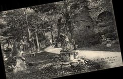 Paris - 5 - Public garden of Cluny - CPA