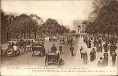 Paris - 16 - L'Avenue du Bois de Boulogne et l'Arc de Triomphe CPA 