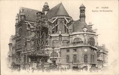 Paris - 1 - Eglise Saint Eustache CPA 