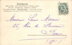 Fantaisie - Couple in elegant clothing CPA