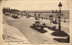 CPA Arcachon Le boulevard Promenade