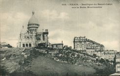 Paris CPA Funiculaire et basilique du Sacre Coeur de montmartre